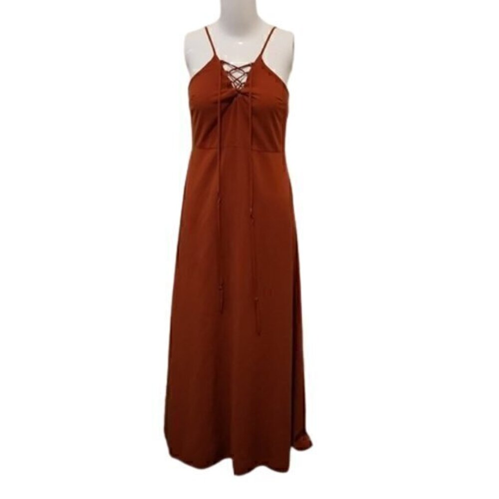 [Forever 21] Burnt Orange Maxi Dress - Size L
